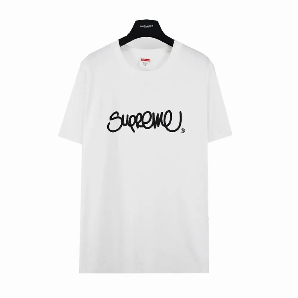 Supreme T-shirt Black White 059