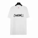 Supreme T-shirt Black White 059