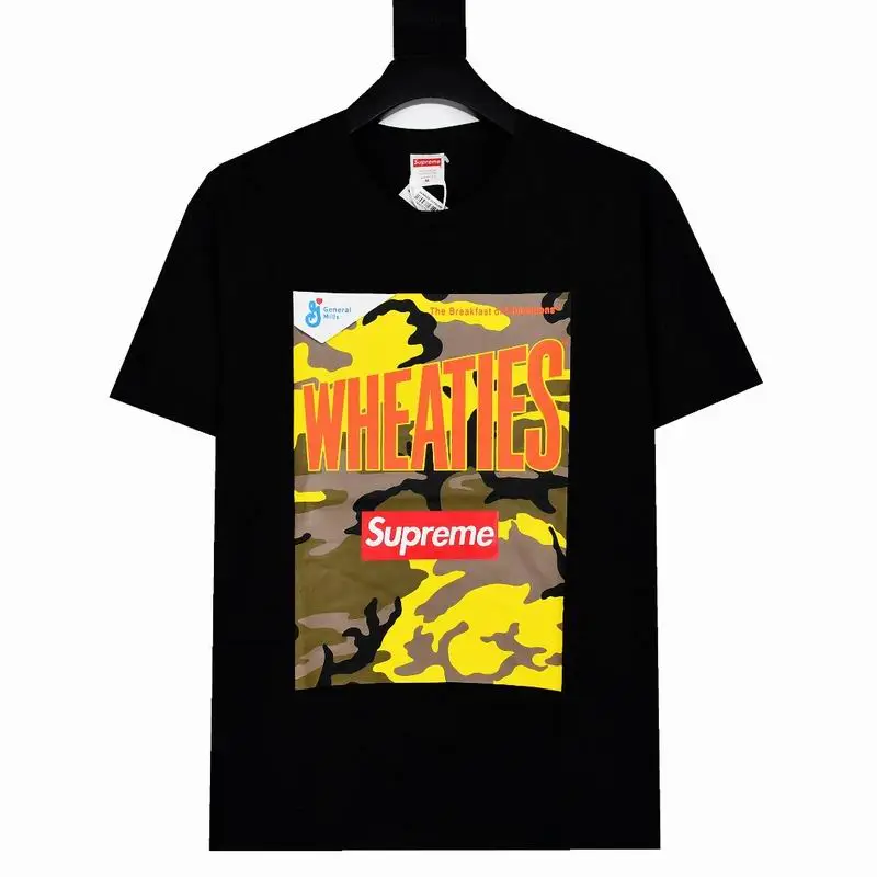 Supreme T-shirt Black White 062