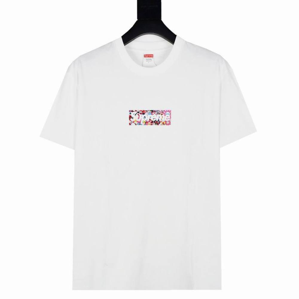 Supreme T-shirt Black White 063