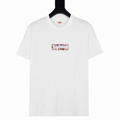 Supreme T-shirt Black White 063 01