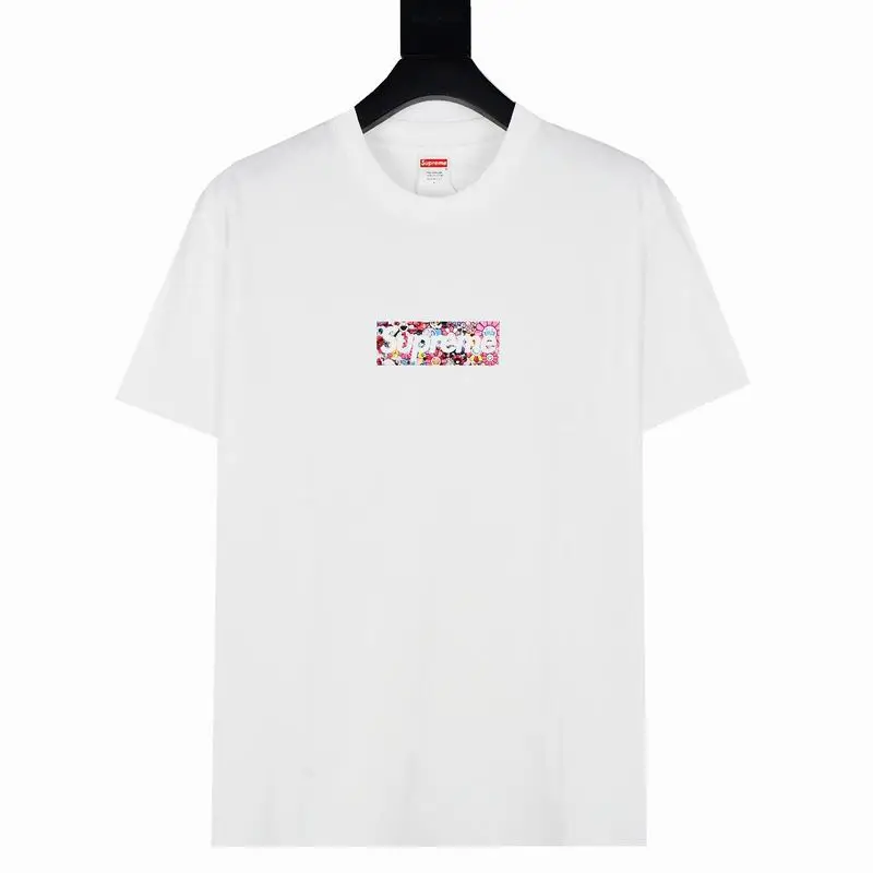 Supreme T-shirt Black White 063