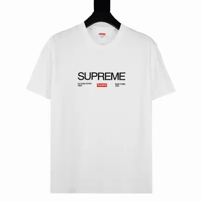 Supreme T-shirt Black White 064 02