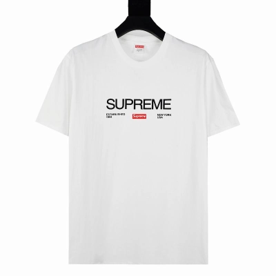 Supreme T-shirt Black White 064 02