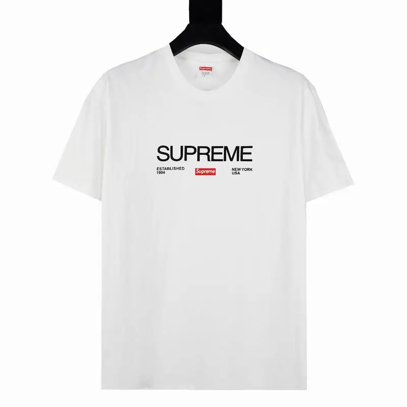 Supreme T-shirt Black White 064