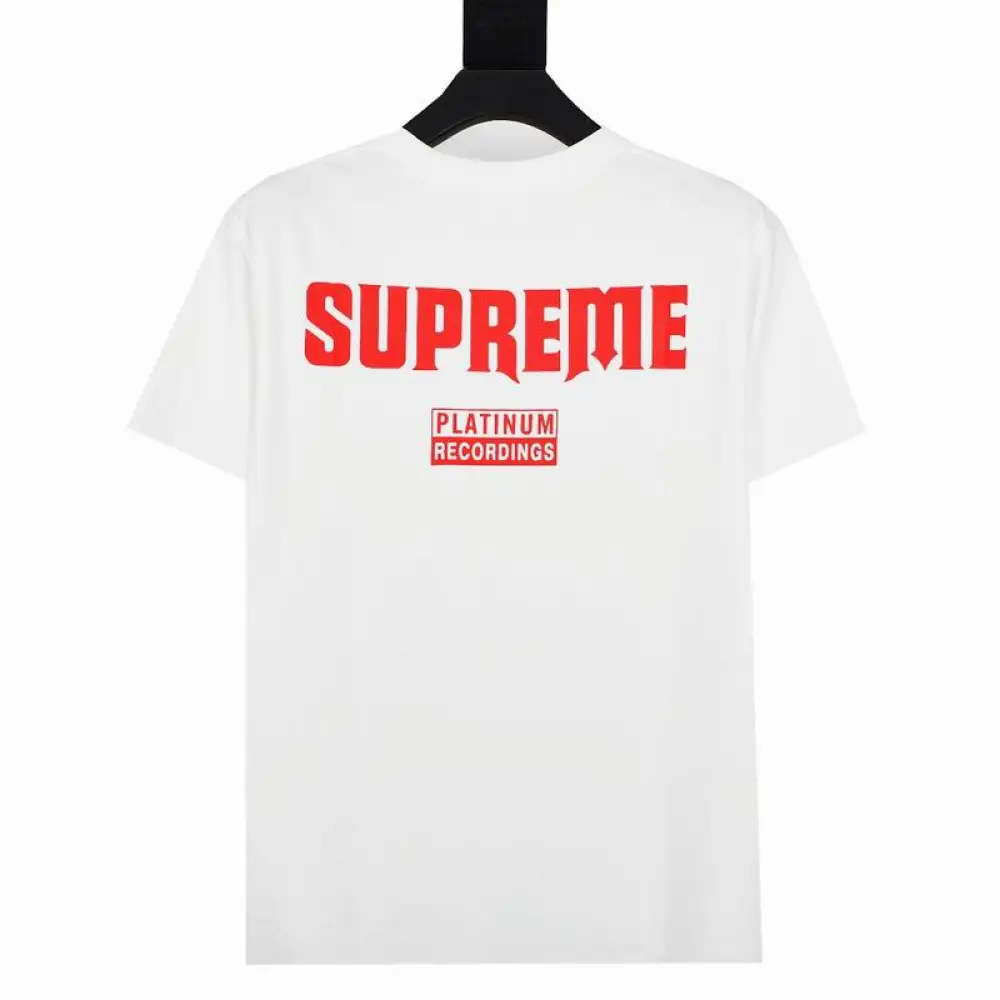 Supreme T-shirt Black White 065