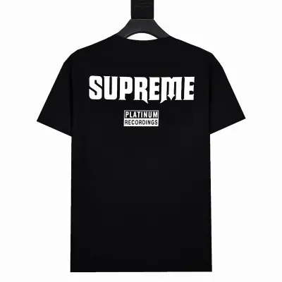 Supreme T-shirt Black White 065 02