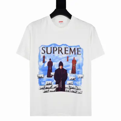 Supreme T-shirt Black White 066 02