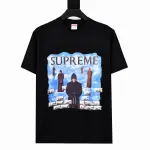 Supreme T-shirt Black White 066