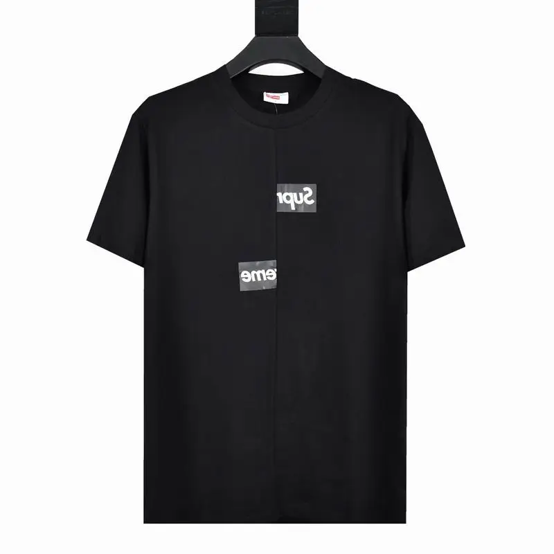 Supreme T-shirt Black White 067