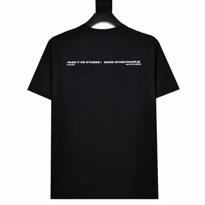 Supreme T-shirt Black White 068 02