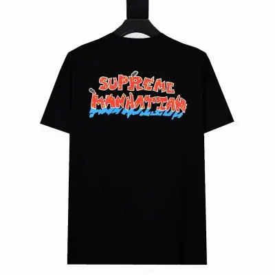 Supreme T-shirt Black White 070 02