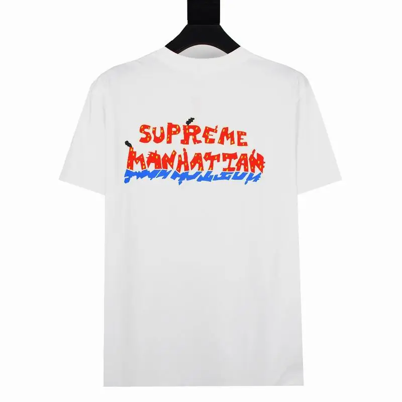 Supreme T-shirt Black White 070