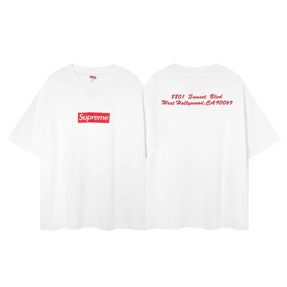 Supreme T-shirt White 073