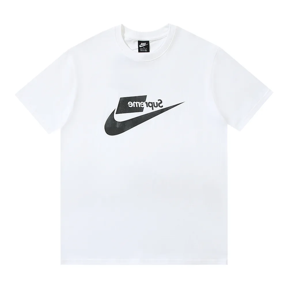 Supreme T-shirt Black White 077