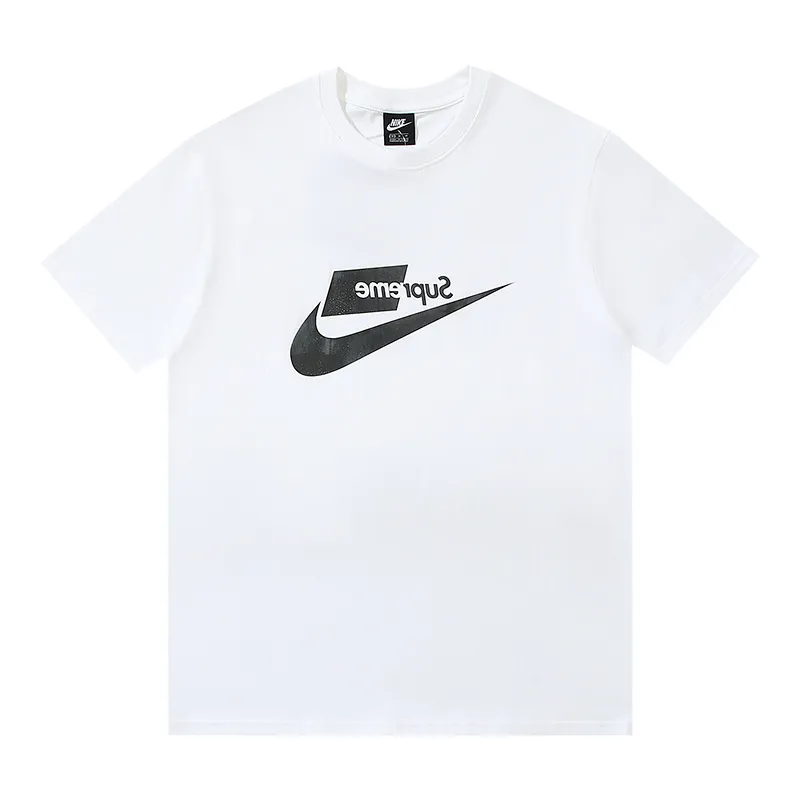 Supreme T-shirt Black White 077