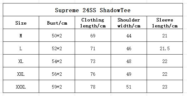 Supreme T-shirt Black White 077