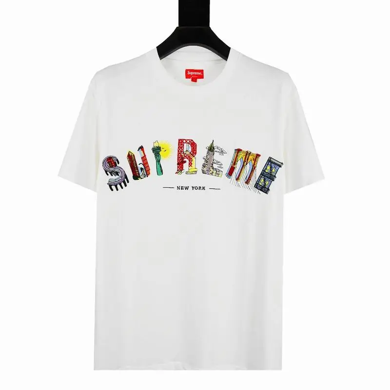 Supreme T-shirt Black White 080