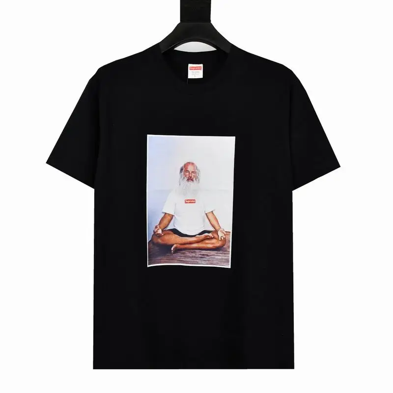 Supreme T-shirt Black White 081