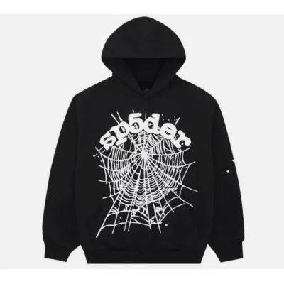 SP5DER Black OG Web Hoodie 01