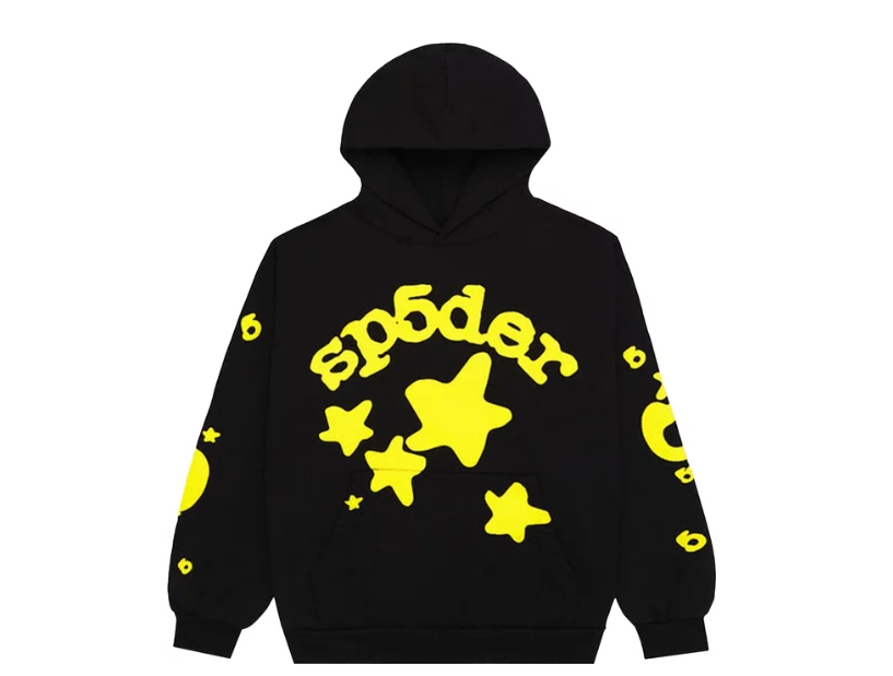 Sp5der Beluga Hoodie 'Onyx/Yellow'