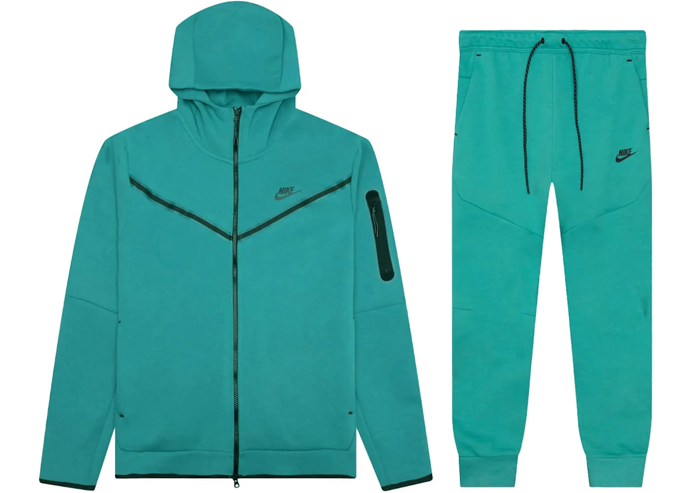 Nike Sportswear Tech Fleece Full-Zip Hoodie Mineral Teal Set