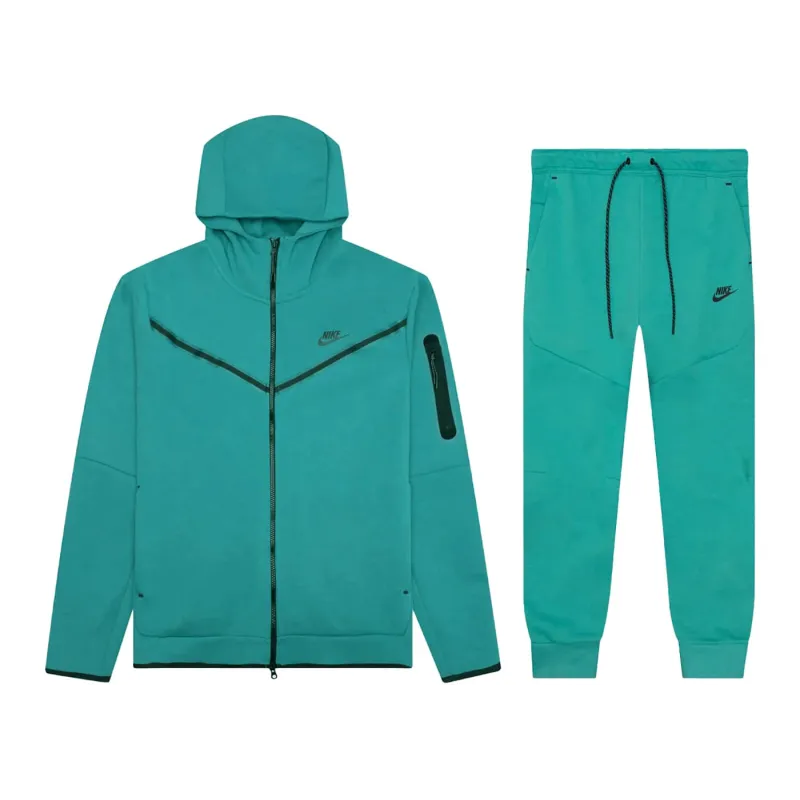 Nike Sportswear Tech Fleece Full-Zip Hoodie Mineral Teal Set