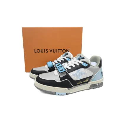 PKGoden Louis Vuitton Trainer Black Blue  02