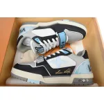 PKGoden Louis Vuitton Trainer Black Blue 