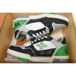 PKGoden Louis Vuitton Trainer Black Green