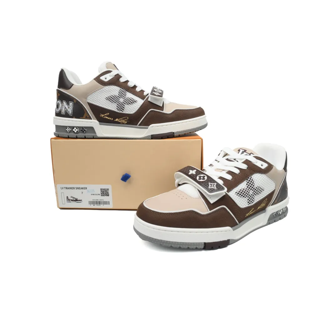 PKGoden Louis Vuitton Trainer Coffee