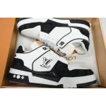 PKGoden LOUIS VUITTON Trainer White Black