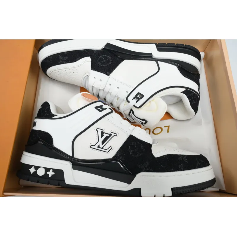 PKGoden LOUIS VUITTON Trainer White Black