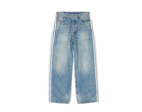 Balenciaga x adidas Large Baggy Pants Blue