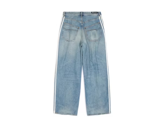 Balenciaga x adidas Large Baggy Pants Blue