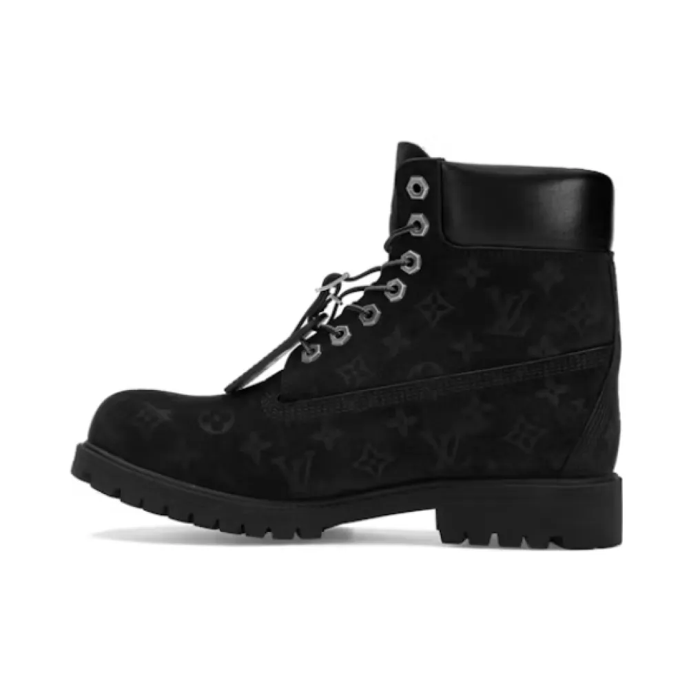 Louis Vuitton Timberland 6" Ankle Boot Black Monogram