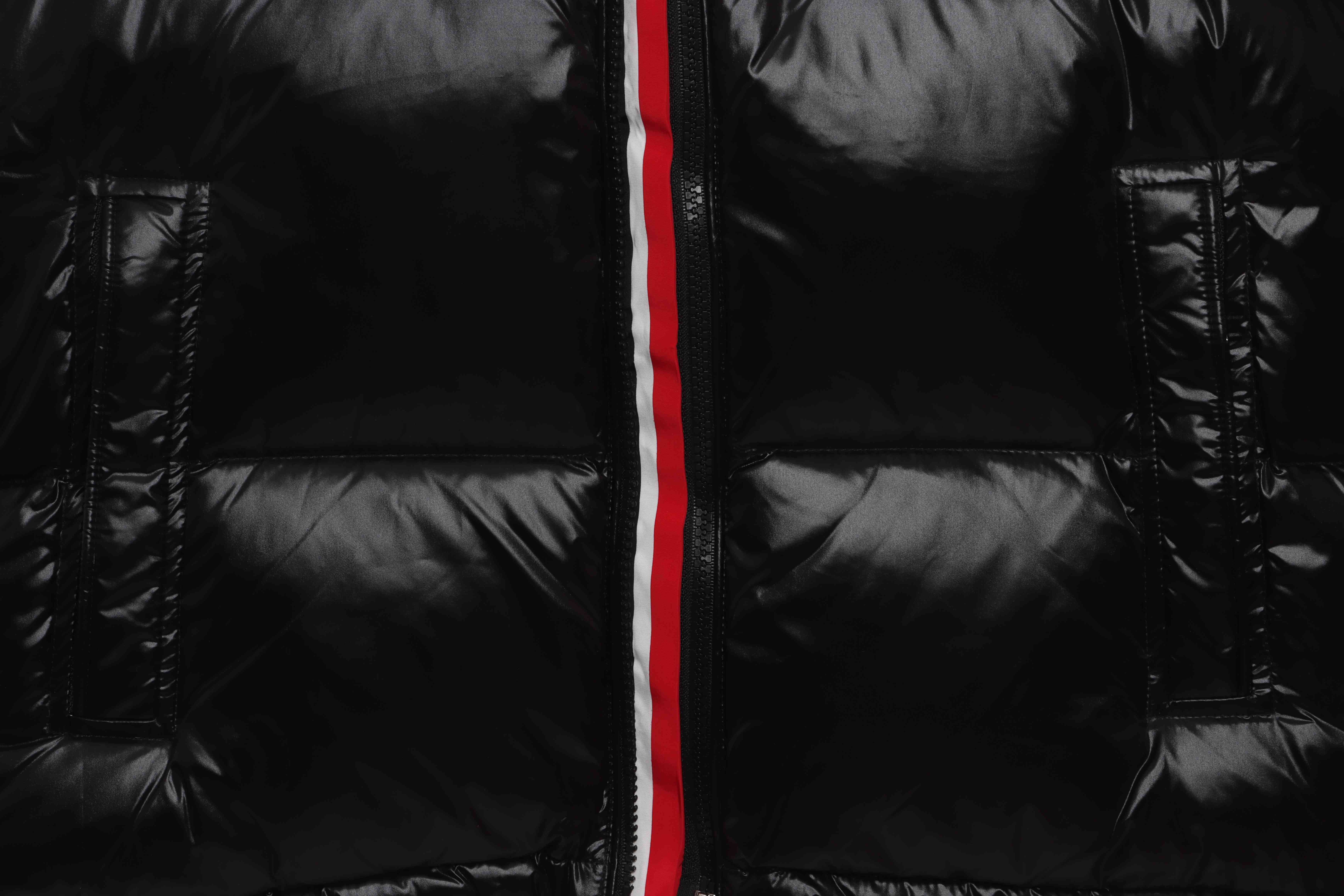 Moncler three-color ribbon down jacket