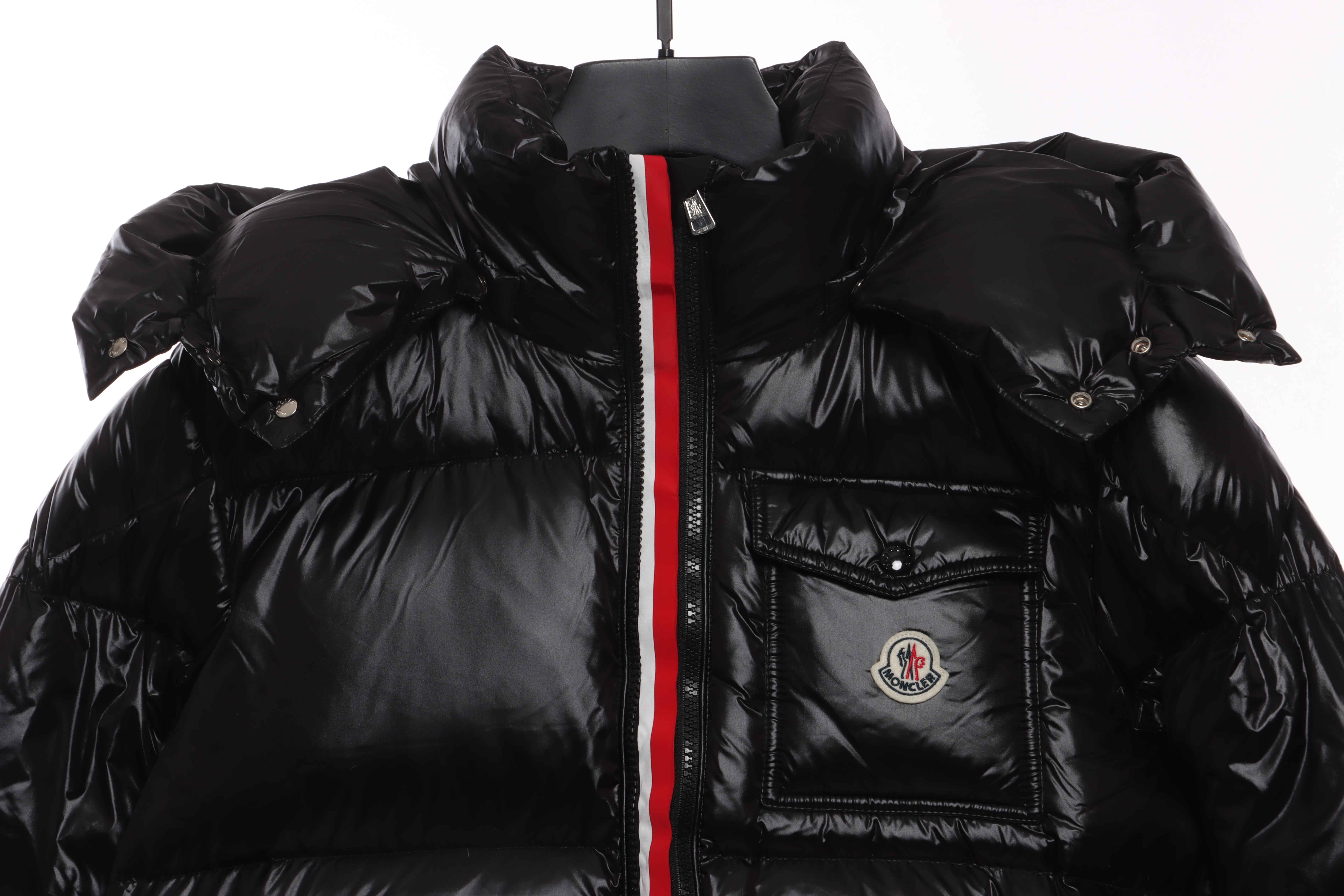 Moncler three-color ribbon down jacket