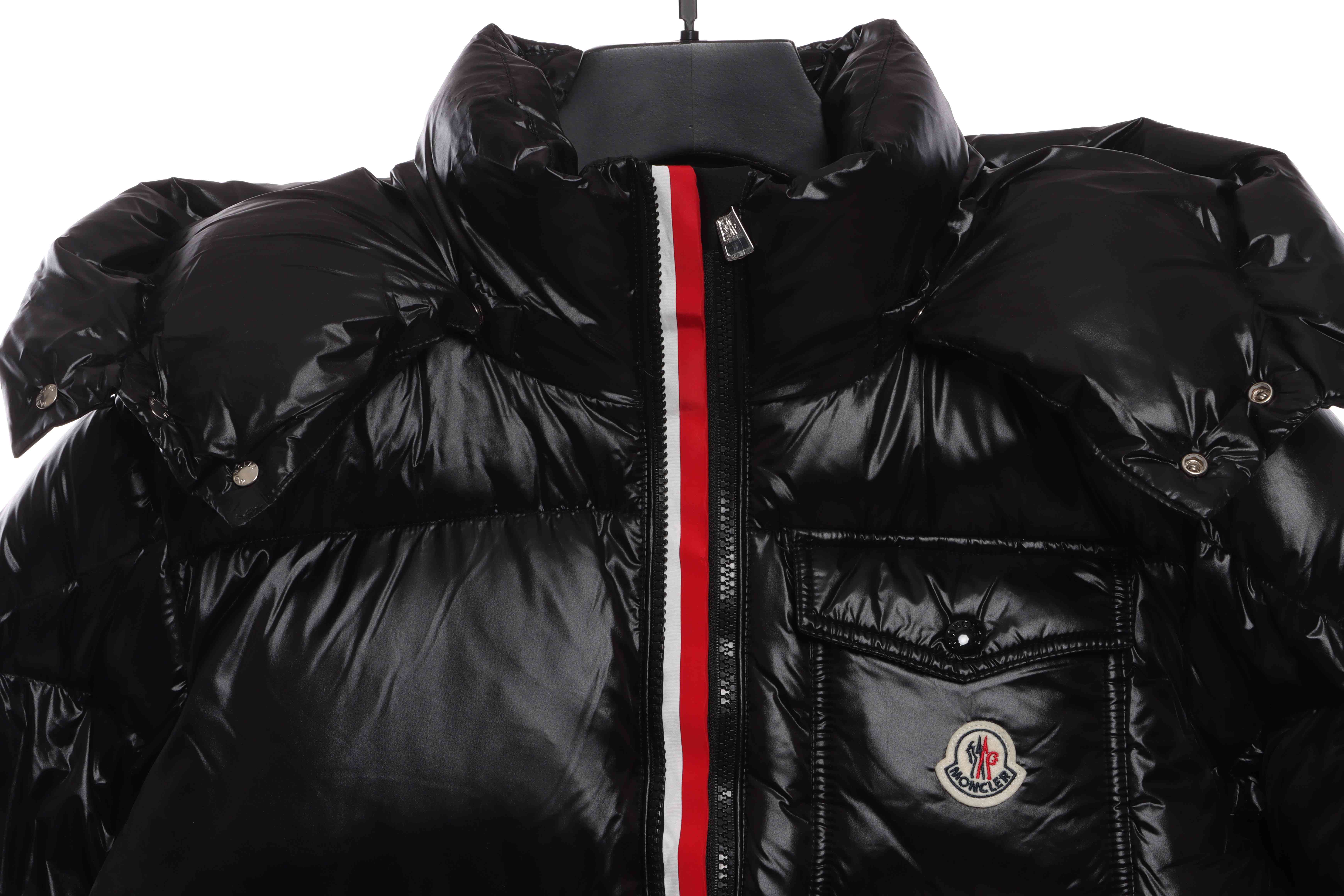 Moncler three-color ribbon down jacket