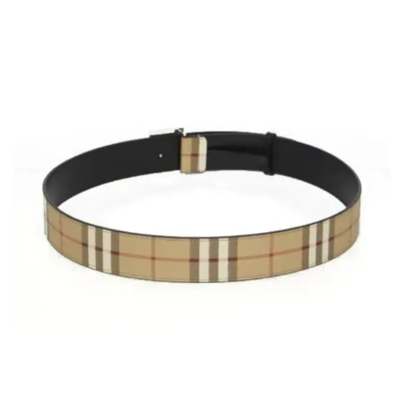 Burberry Leather Belt Men Brown
