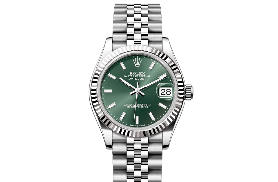 Rolex Datejust 31 Oyster-31 mm-Oystersteel and White Gold Reference 278274, m278274-0018  Watch