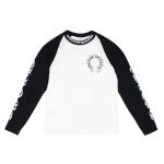 Chrome Hearts Horseshoe Baseball Shirt, White/Black