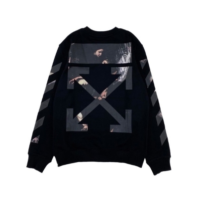 Off White Virgin Mary Print Crew 01