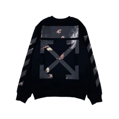 Off White Virgin Mary Print Crew 01