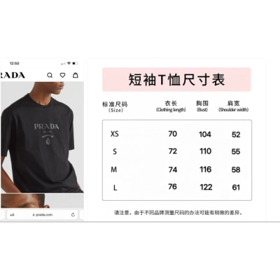 Prada Black Cotton T-Shirt with Embossed Silicone Logo 02