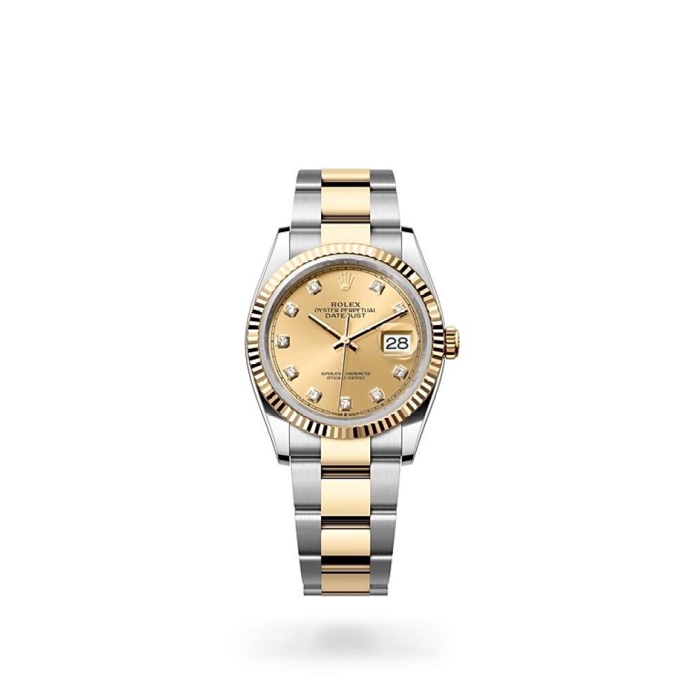 Rolex Datejust 36  Oyster, 36 mm, Oystersteel and yellow gold  Reference m126233-0018