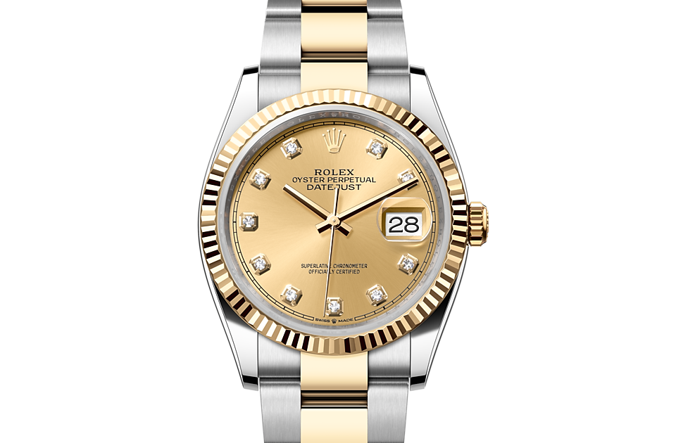 Rolex Datejust 36  Oyster, 36 mm, Oystersteel and yellow gold  Reference m126233-0018