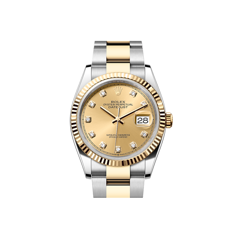 Rolex Datejust 36  Oyster, 36 mm, Oystersteel and yellow gold  Reference m126233-0018