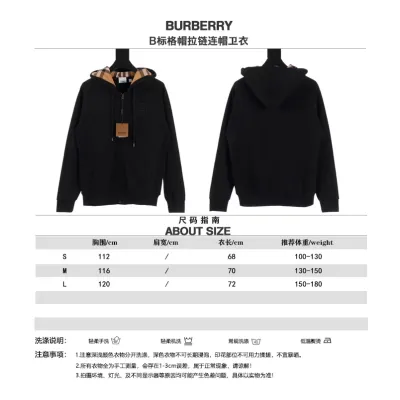 Burberry Zip Up Hoodie With Check Hood 02