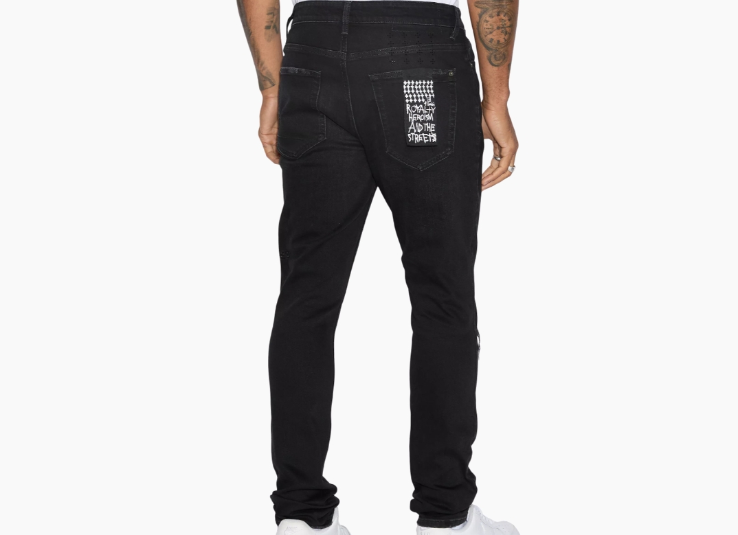 Ksubi Van Winkle Apex Krystal Repair Stretch Skinny Jeans
